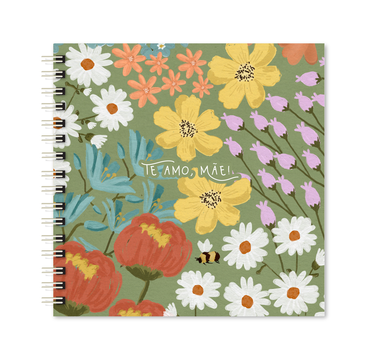 Scrapbook - Te amo, Mãe! | Floral Verde