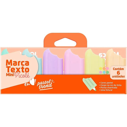 Conjunto 6 marca textos | Picolé