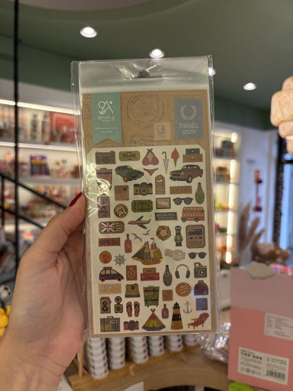 Cartela de Adesivos SONIA stickers | Travel Story