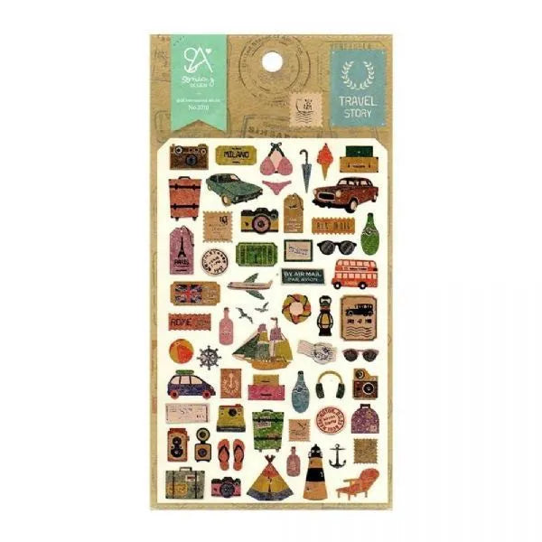 Cartela de Adesivos SONIA stickers | Travel Story