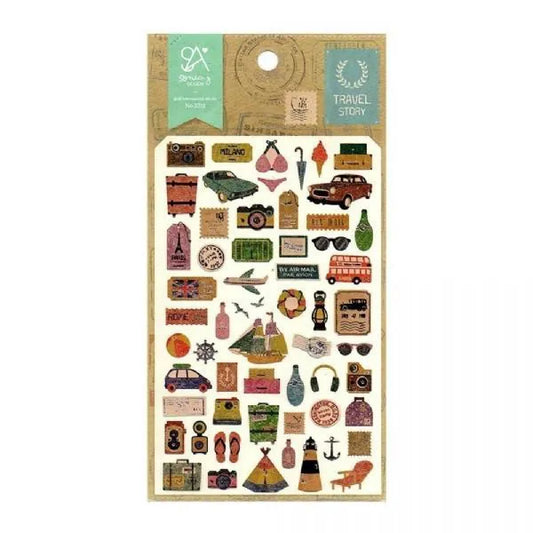 Cartela de Adesivos SONIA stickers | Travel Story