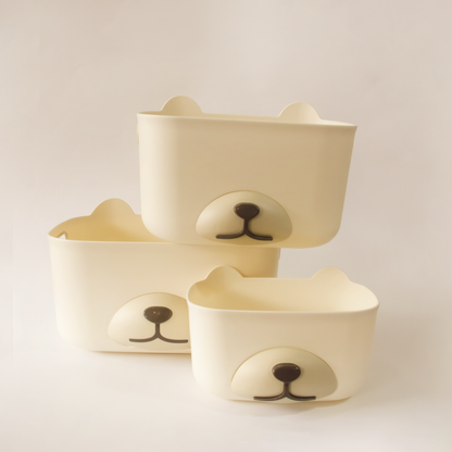 Cesto Organizador Teddy Vanilla | P+M+G