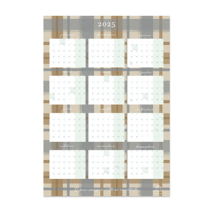 Calendário de Parede | Xadrez