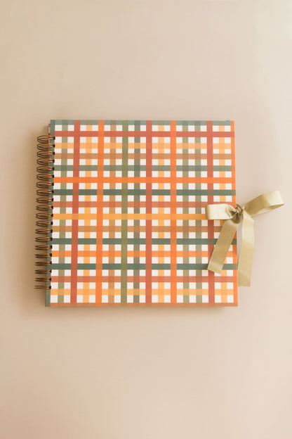 Scrapbook - Álbum de Fotos da Estampa Xadrez Baby