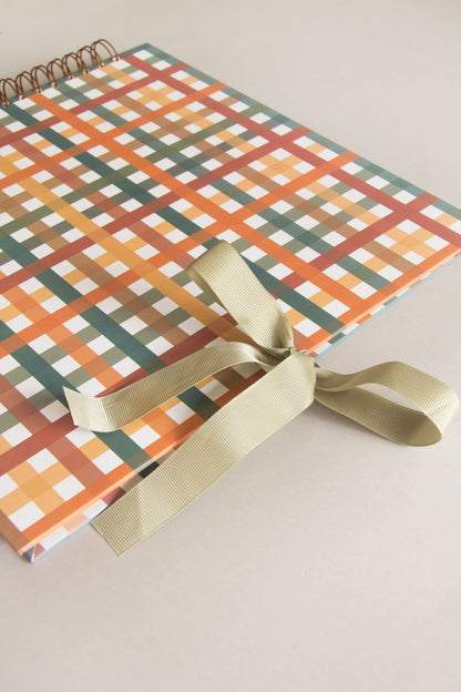 Scrapbook - Álbum de Fotos da Estampa Xadrez Baby